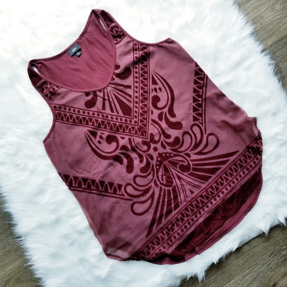 Mossimo | Burgundy Velvet Tank - Picture 1 of 4